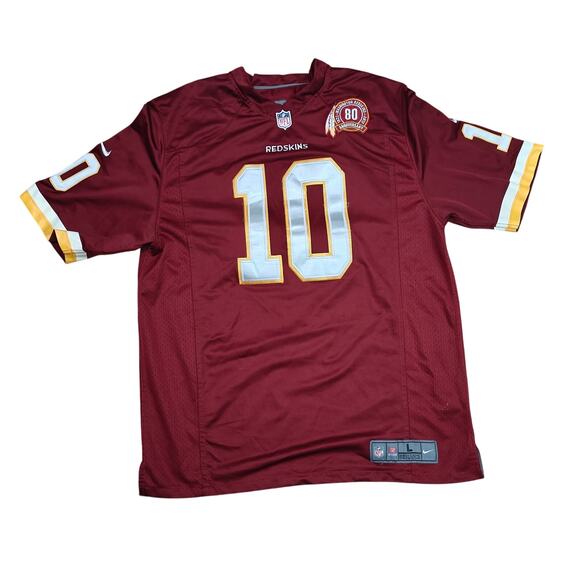 NFL Nike Washington Team 80th Anniversary Maroon Jersey Griffin III #10 XL - Picture 8 of 8